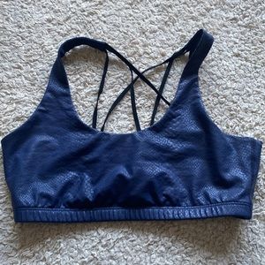 Beyond yoga sports bra, low support, snake print- M